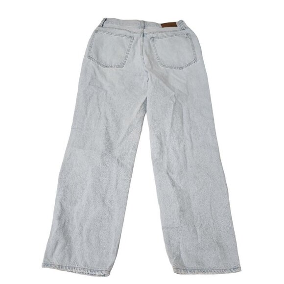 Madewell Jean Womens 28 Perfect Vintage Straight High Rise Distressed Light Wash - Picture 11 of 14